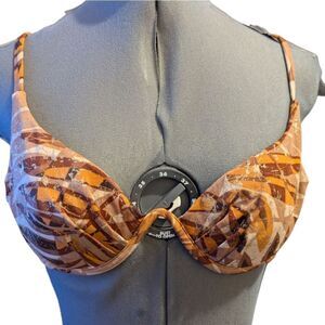 Women's vintage Venus swimwear Boho‎ bikini top size 6